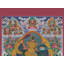 Art mural Manjushri Thangka - divinité bouddhiste tibétaine peinte à la main, toile sans brocart avec or 24 carats, illumination et méditation