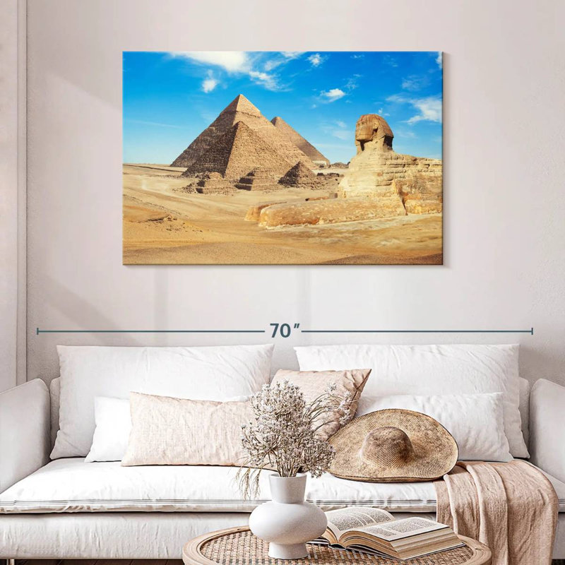 Adella Sphinx And Pyramids Of Giza, 30" H x 45" W