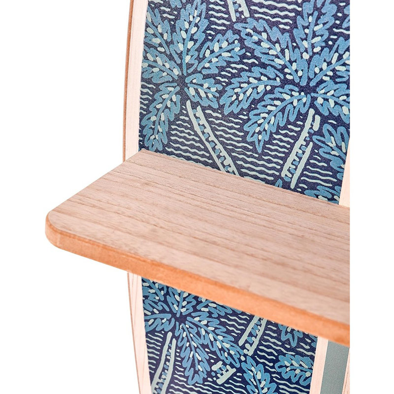 Tablettes murales à motif de planche de surf bleu marine Art Decor Reyn Spooner