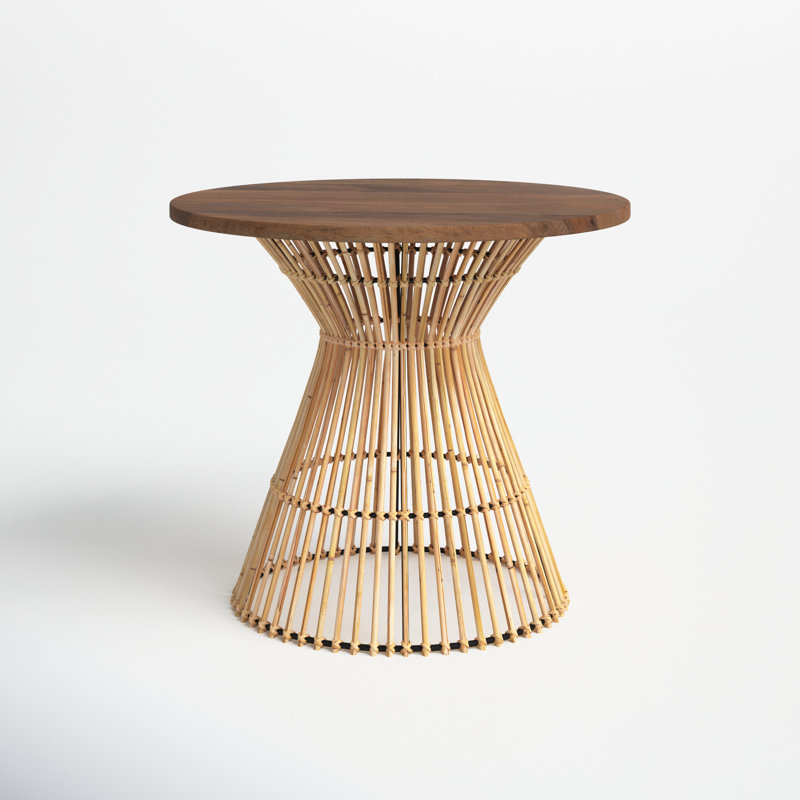 Angelo Solid Wood Top End Table, Natural