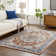 Tapis Truva rouge foncé
