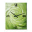 Green Serene Spiral Dreams II - Horloges murales spirales abstraites-1455950820