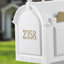 Capitol mailbox door panel - Black/Gold