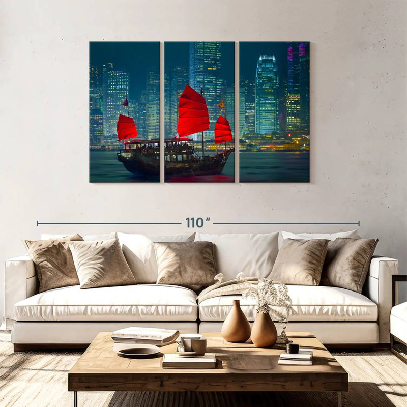 Bateau Mehar Tour à Hong Kong, H 48 po x l 74 po