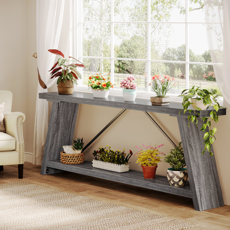 Clavel 70.87'' Console Table, Grey