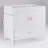 White 36" Bath Vanity with Bottom Drawer Sink Cabinet Without Top