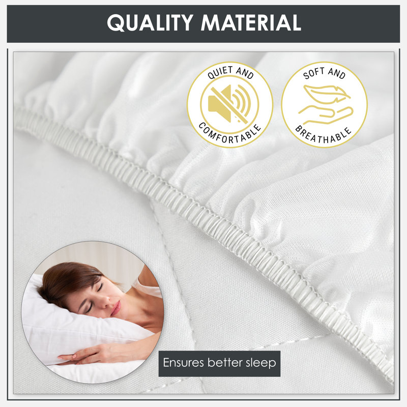 Tauber Fitted Mattress Protector Case Pack, Single (3')