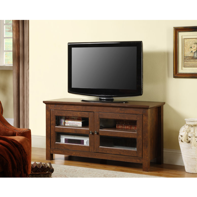 Acantha Unfinished TV Stand for TVs up to 50", Brown
