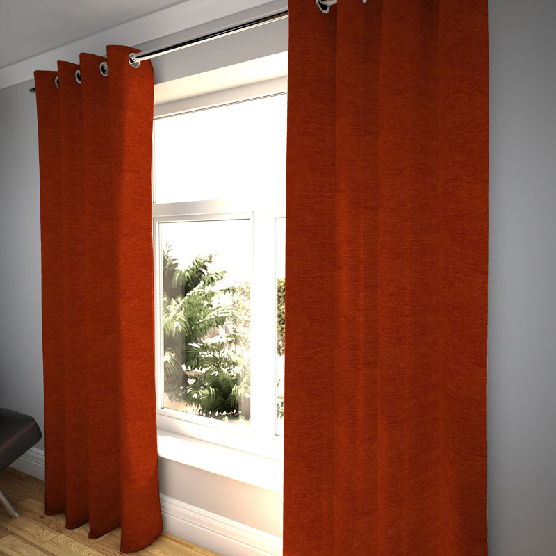 Blackout Curtain Pair, 90"W x 72"L, Lime Green