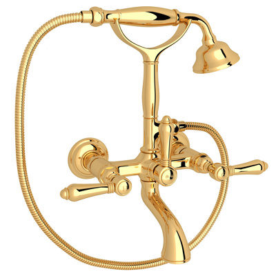 Country Exposed Wall Mount Tub Filler
