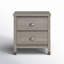 Table de chevet en bois massif à 2 tiroirs Lanora-242092439