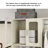 120" × 39“ Closet System With Door And Wooden Drawers(Adjustable Width)-2061721203