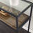 Bladeston Glass-Top Console Table