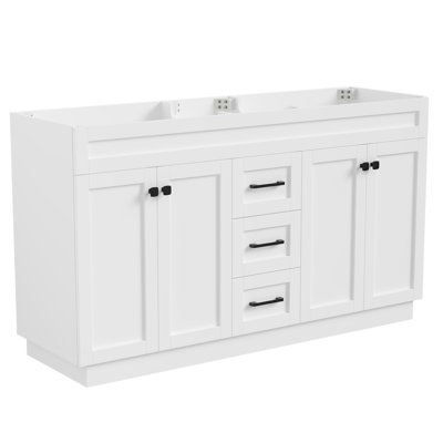 Modern 60" Bathroom Vanity Base Without Top Unassembled