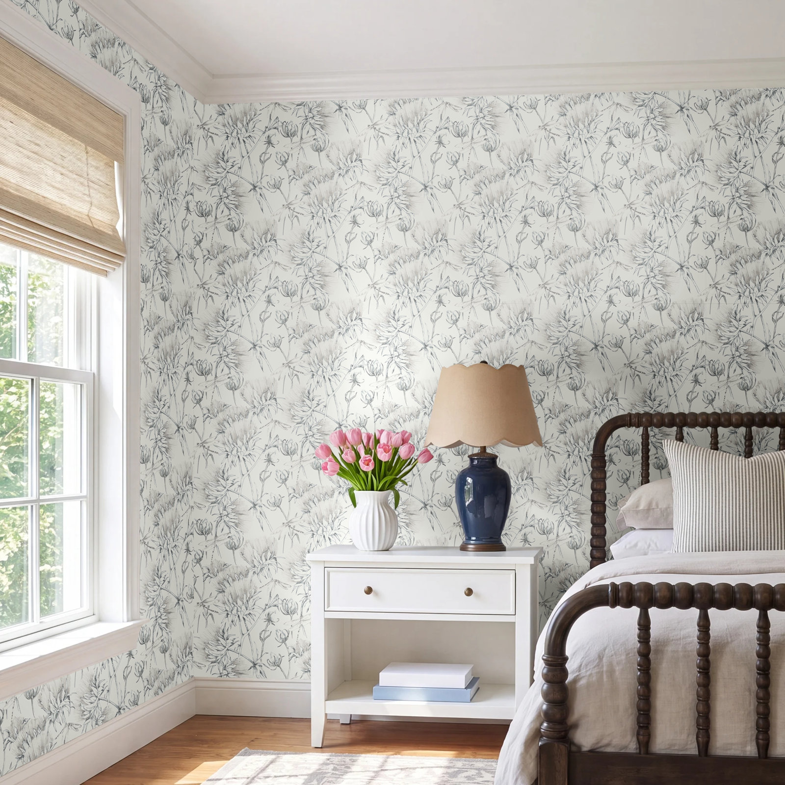 Animal Print Wallpaper, Gray