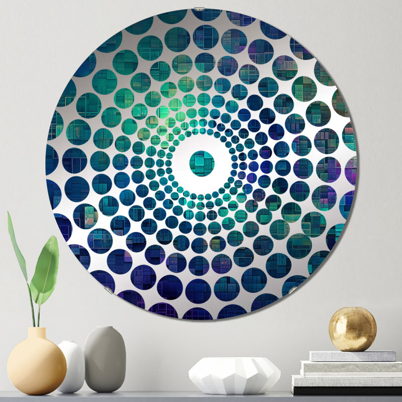 Ozuri - Miroir décoratif à cercles concentriques, 23,6 po x 23,6 po