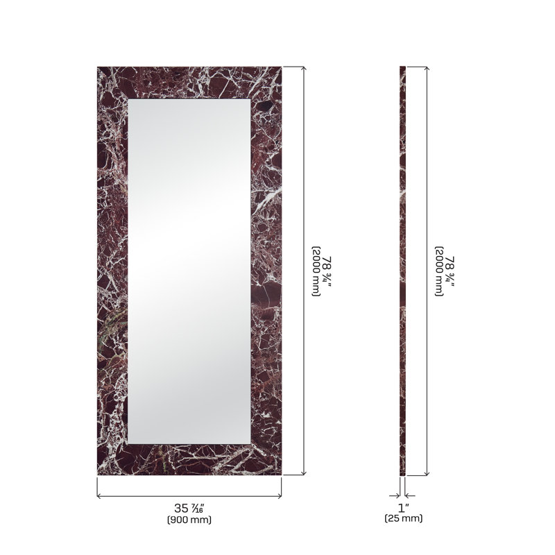 Suna Rectangle Steel Mirror