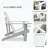 Wooden Adirondack Chair with Cup Holder for Patio, Deck, and Fire Pit-171084358