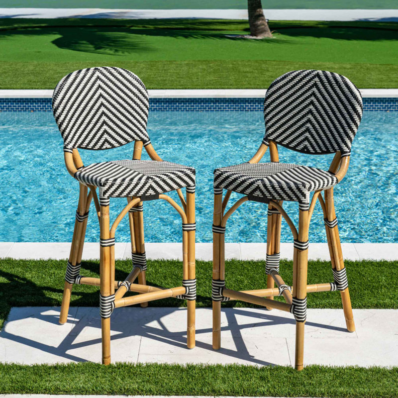 Ensemble de 2 tabourets de comptoir Panama Jack, Tabouret de comptoir (siège d'une hauteur de 25 p