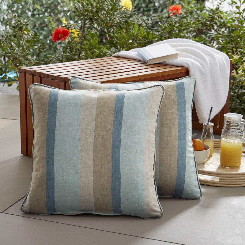 Housse et insert de coussin extérieur carré Napier, 20 po x 20 po, Sunbrella® brume Gateway