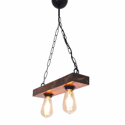 Lustre unique à 2 lumières Hannasville