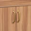 Meuble-lavabo de 36 po avec structure en bois massif, 2 portes à fermeture douce, 3 tiroirs, lavabo en céramique, tablette réglable pour cadre compact, petits espaces de bain