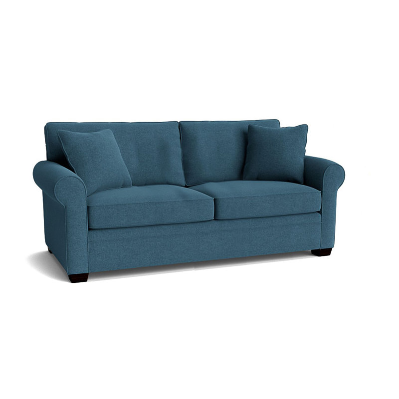 Quaker Upholstered 76'' Sofa, Espresso, Entice Dew