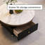 Table basse mobile avec tablettes-128963501