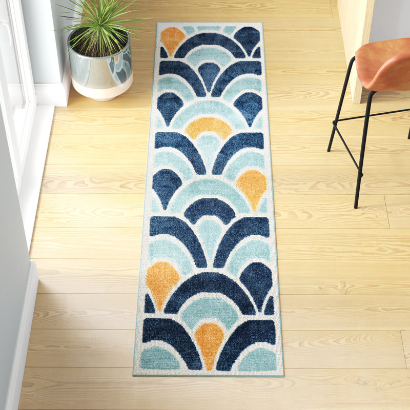 Hayworth Outdoor Rug__Blue, Runner 2' x 6'