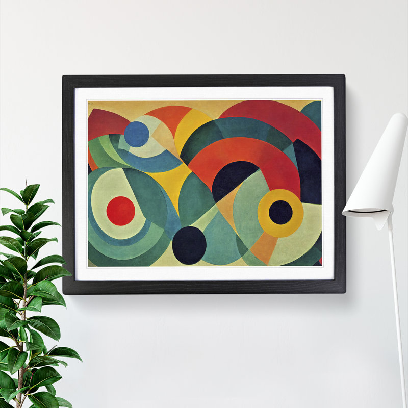 Prizewinning Abstract Art - Single Picture Frame Print, 46cm H x 64cm W x 2cm D, Black Framed