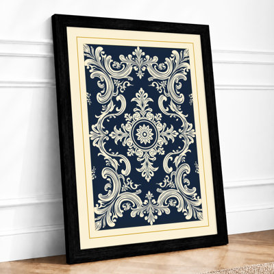 Ornamental Scrollwork Art Deco - Framed Print