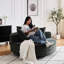 Fauteuil pivotant à 360 degrés Fluffy Chenille
