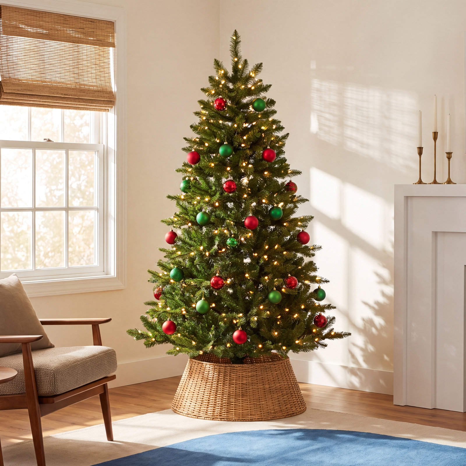 6' Pre-Lit Spruce Tree - The Holiday Aisle®, 5' H