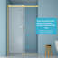 Porte de douche coulissante simple l 48 po x H 76 po - Verre trempé de 8 mm avec cadre en acier inoxydable 304-129055013