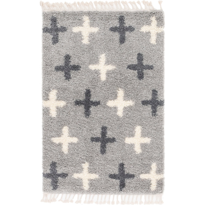 Mitzy Geometric Indoor Rug, Rectangle 4'1" x 6'1"