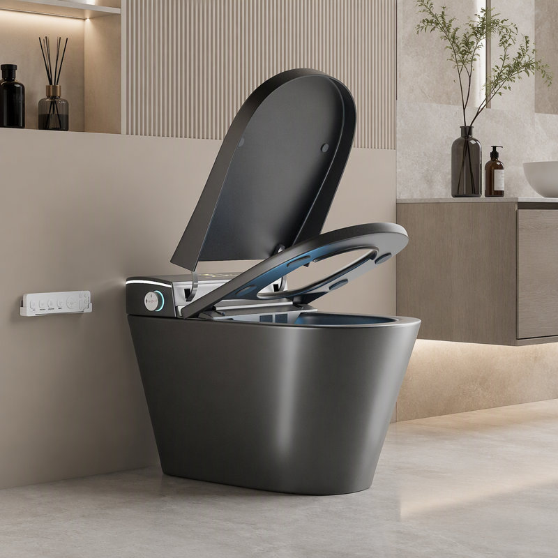 Toilette intelligente une pièce avec bidet, siège à fermeture automatique, sécheuse et eau chaude