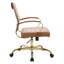 Fauteuil de bureau pivotant en cuir Naudain-58177231-132200685