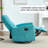 Swivel & Rocker Comfort Recliner Metal & Wood Modern Style Living Room Furniture