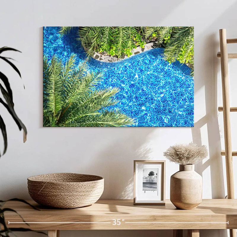 Sireci Poolside Palm Trees, 16" H x 24" W