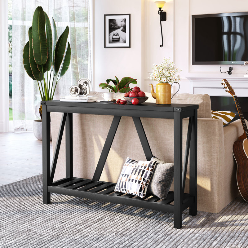 Natira 45.3'' Console Table, Black