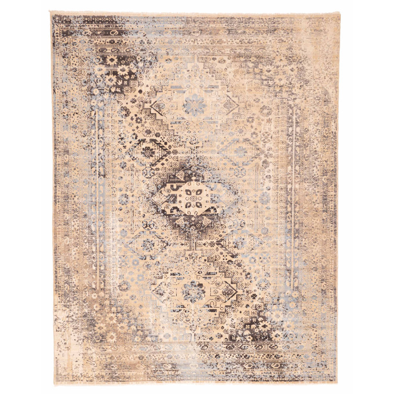 Tapis brun clair Jules 9 pi 3 po x 11 pi 8 po Jules Serapi