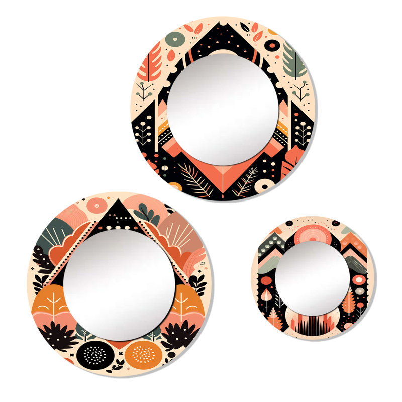 Bohème tribal géométrique rétro rose