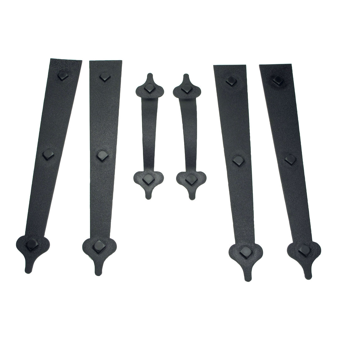 Voyles 6 Piece Decorative Garage Door Hinge Set Symple Stuff