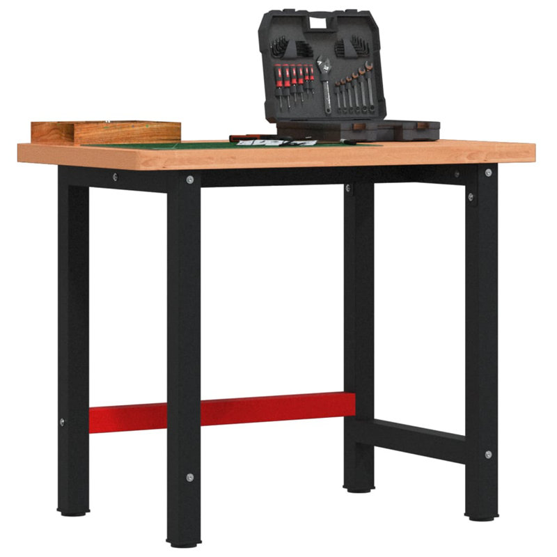 100cm W Solid Wood Top Workbench