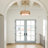 3-Lights Modern Hand-Woven Rattan Chandelier with Linen Drum Shade-2008928382-2008928383