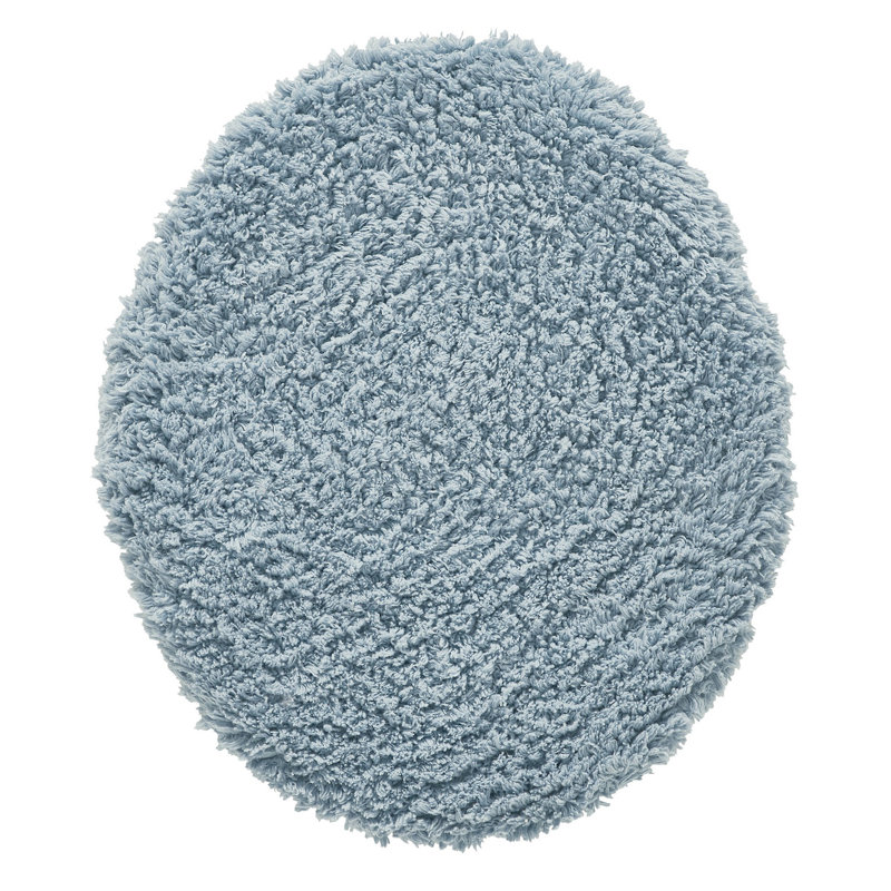 Housse de siège de toilette 100% coton Branston, lavable à la machine, certifié OEKO-TEX, couvercle de toilette allongé ultra doux et absorbant, motif à chevrons luxueux, 18 po x 20 po, bleu