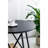60.83X24x32.3" Black Stowable Side Table And Two Seats