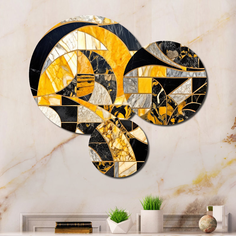 Abstract Wall Decor on Metal