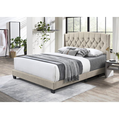 Beige Full Bed