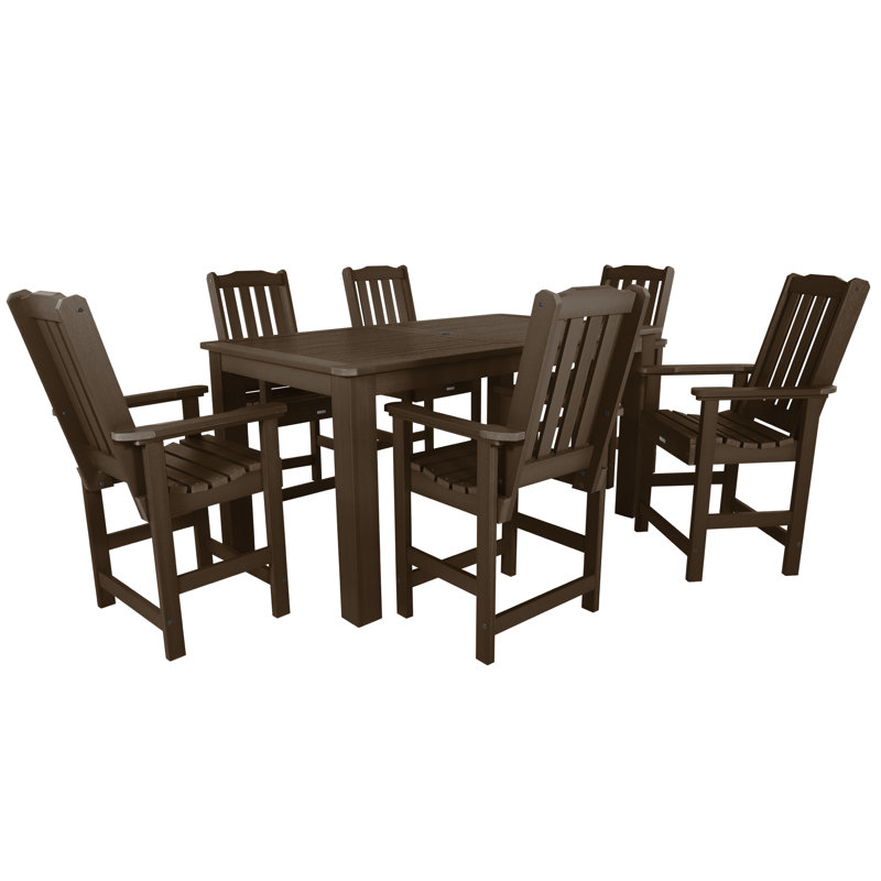 Ensemble repas pour 6 personnes Kile, Gland de chêne vieilli, L 72 po x l 42 po x H 36 po
